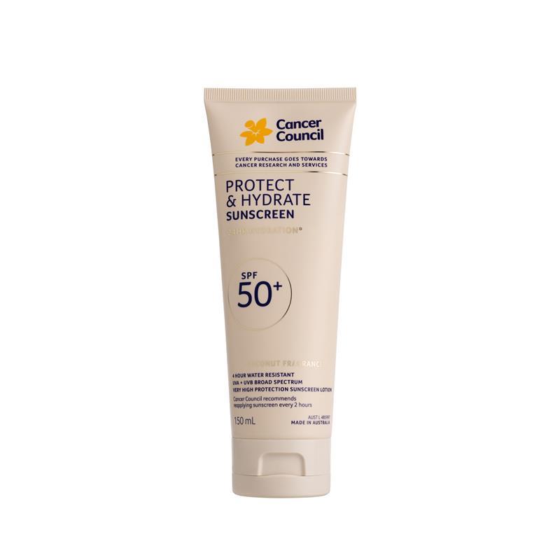 Cancer Council Protect & Hydrate Sunscreen 24H Hydration SPF50+ 150ml
