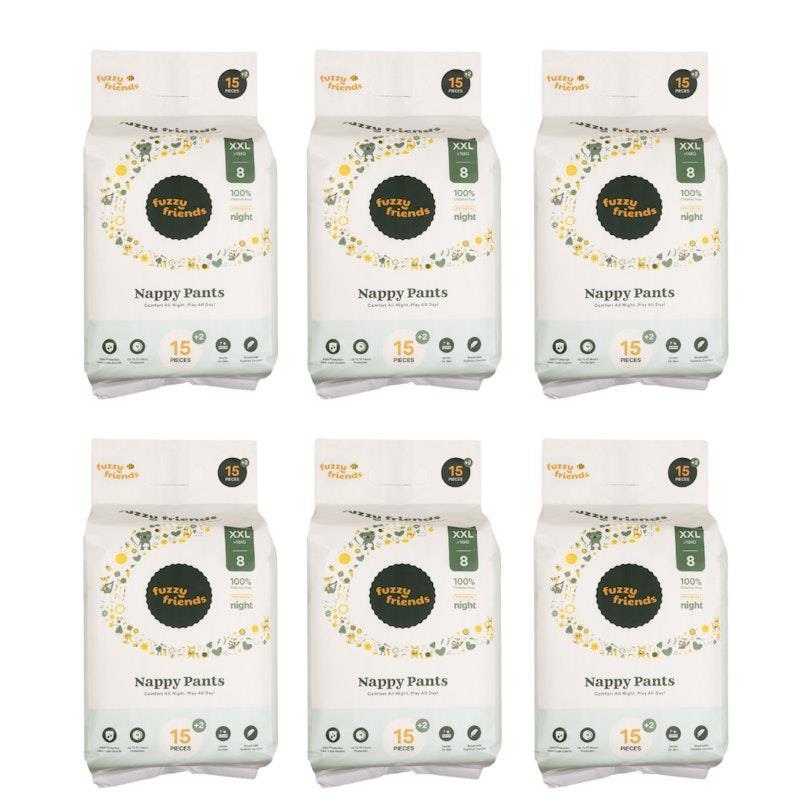 Fuzzy Friends Premium Nappy Pants Monthly Pack Size 8 102 Pants