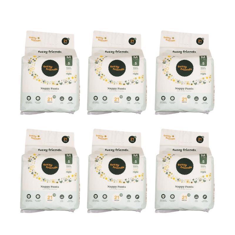 Fuzzy Friends Premium Nappy Pants Monthly Pack Size 5 138 Pants