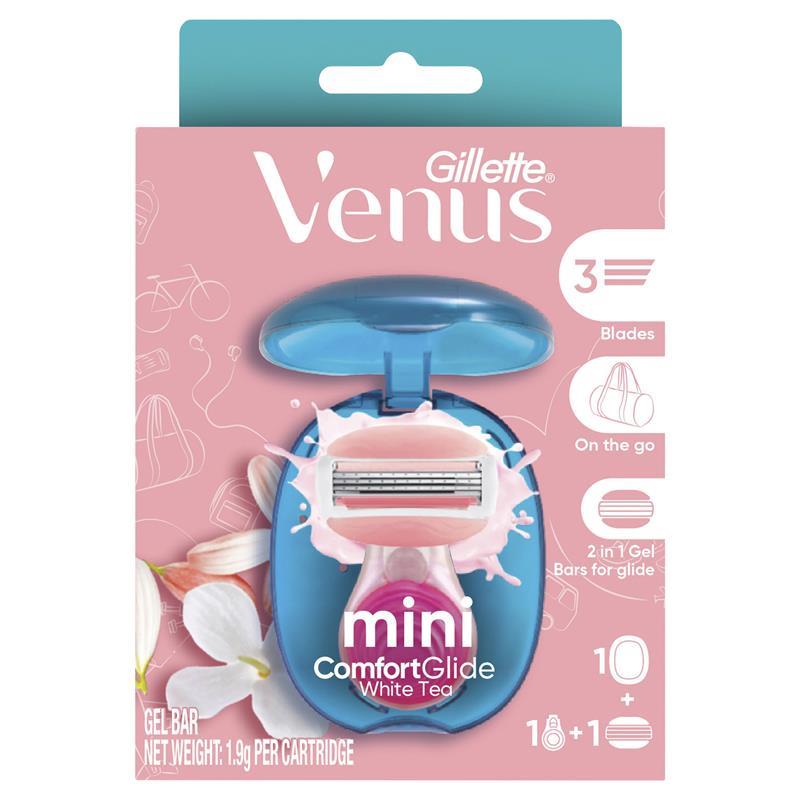 Gillette Venus Comfortglide White Tea Mini Razor + 1 Blade