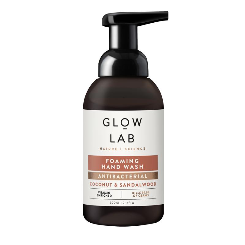 Glow Lab Antibacterial Foaming Coconut & Sandalwood Hand Wash 300ml