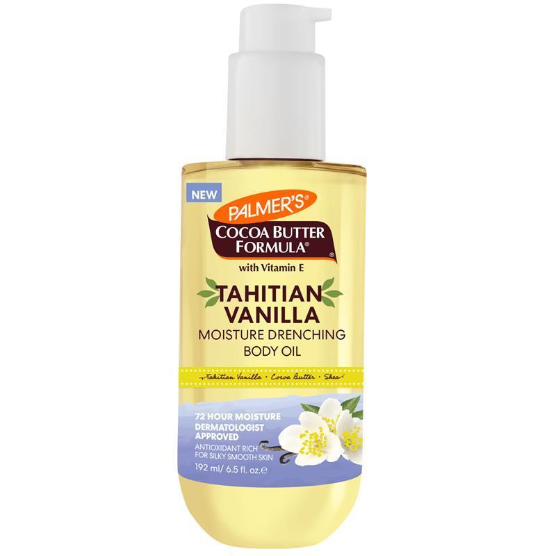 Buy Palmers Tahitian Vanilla Moisture Drench Body Oil 192ml online at Chemist Warehouse