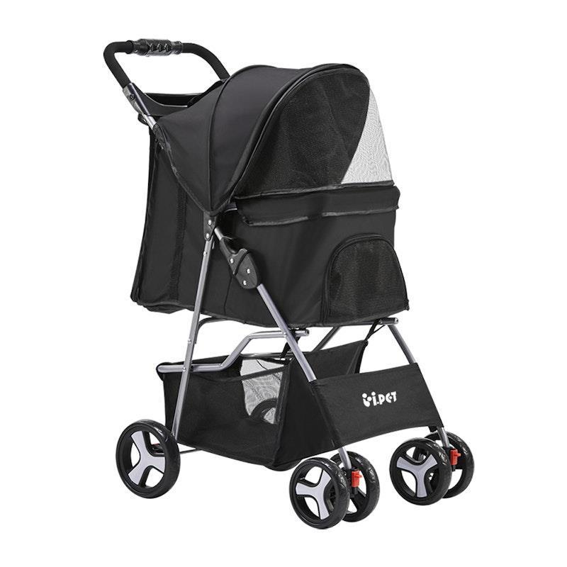 i.Pet Pet Stroller Pram Dog Cat Carrier Cage Travel Pushchair 1Unit