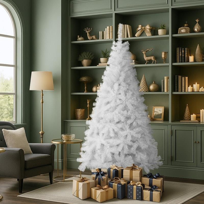 Buy Tinseltown White Christmas Tree Decoration 650tips 6FT online