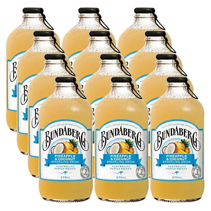 Bundaberg 375Ml Sparkling Drink Pineapple & Coconut 12 Pack