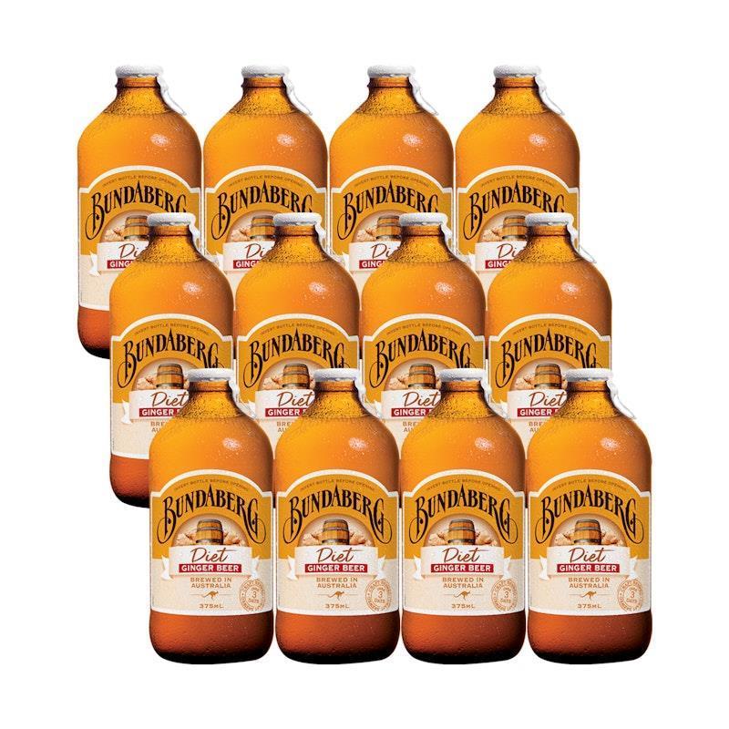Bundaberg 375ml Diet Ginger Beer 12 Pack