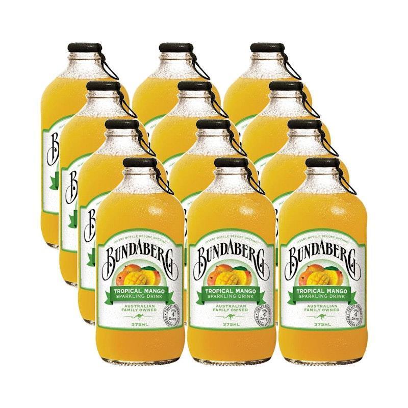 Bundaberg 375Ml Sparkling Drink Tropical Mango 12 Pack
