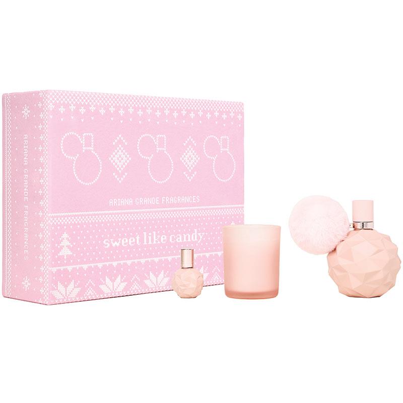Ariana Grande Sweet Like Candy Eau de Parfum 100ml + 7.5ml + Candle 3 Piece Set