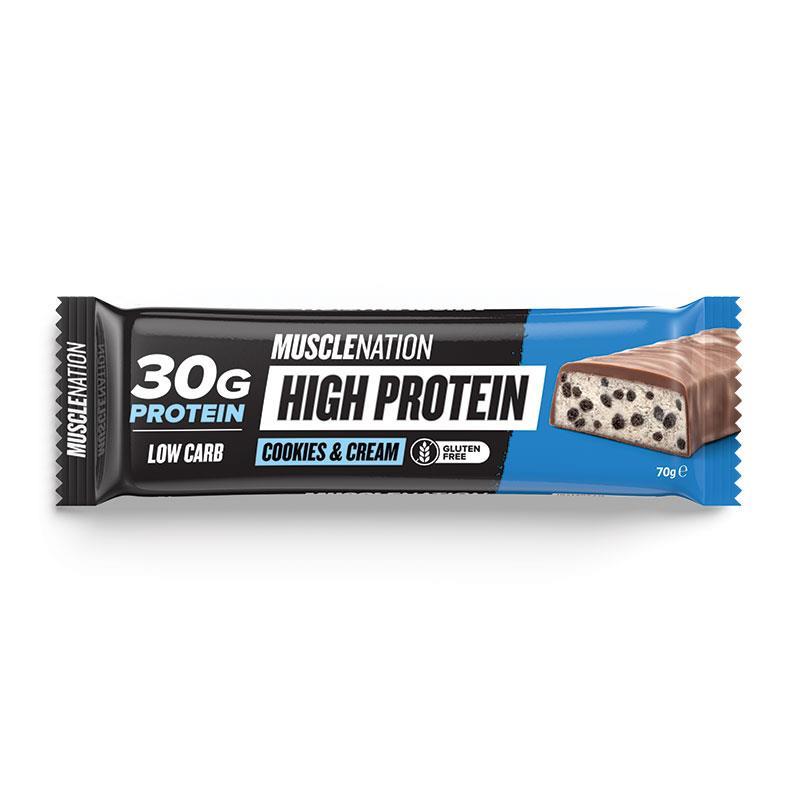 Muscle Nation High Protein Bar Cookie & Cream 70g