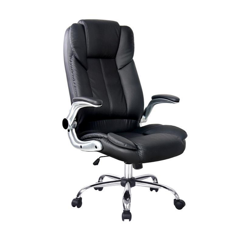 Artiss Executive Office Chair Leather Tilt Black