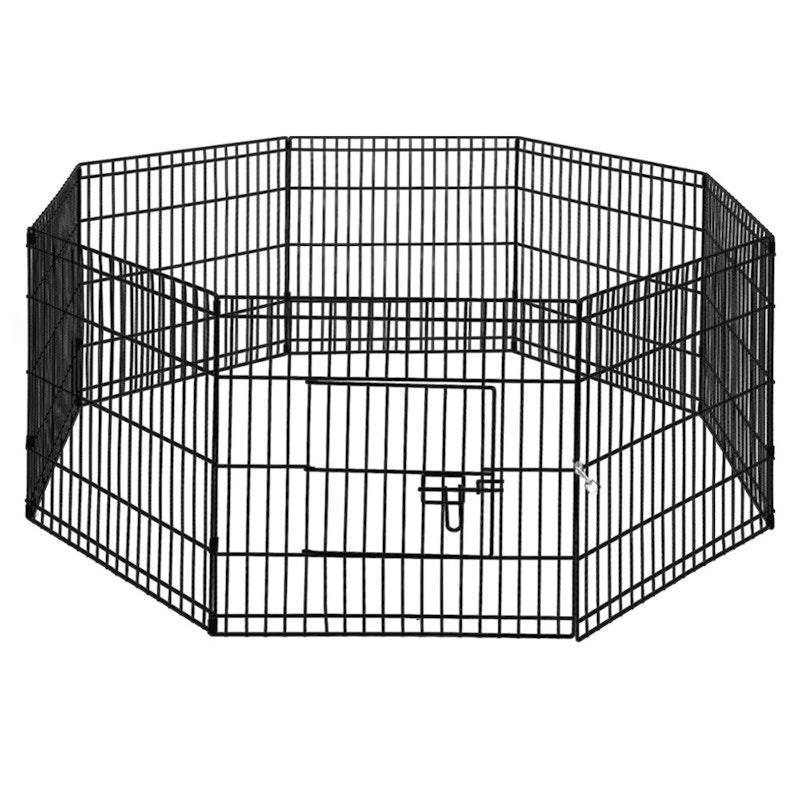i.Pet 24" 8 Panel Dog Playpen Pet Fence Exercise Cage Enclosure Play Pen 1Unit