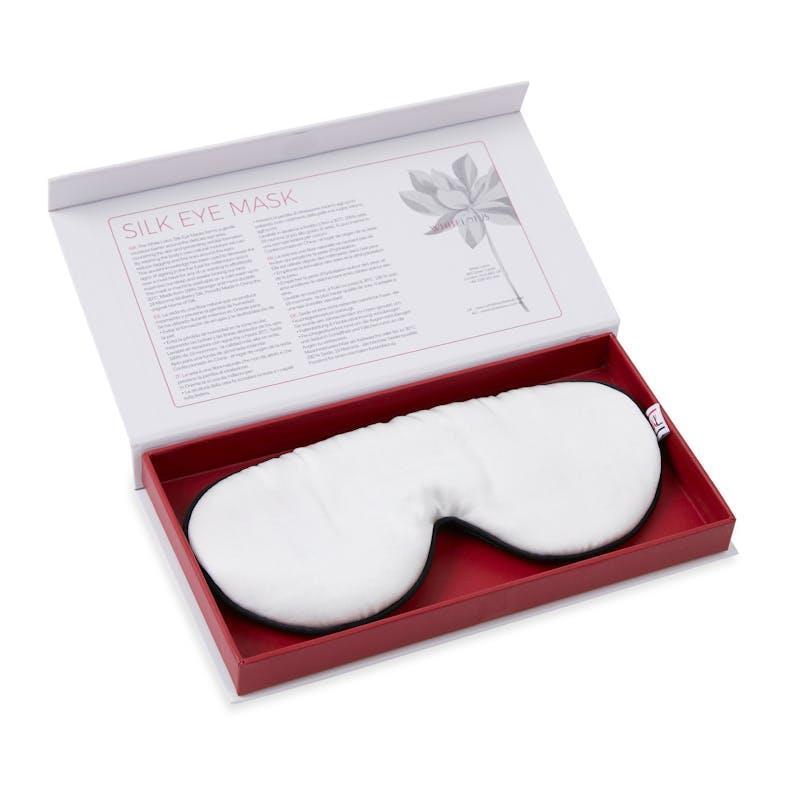 White Lotus Beauty 100% Mulberry Silk Eye Mask White