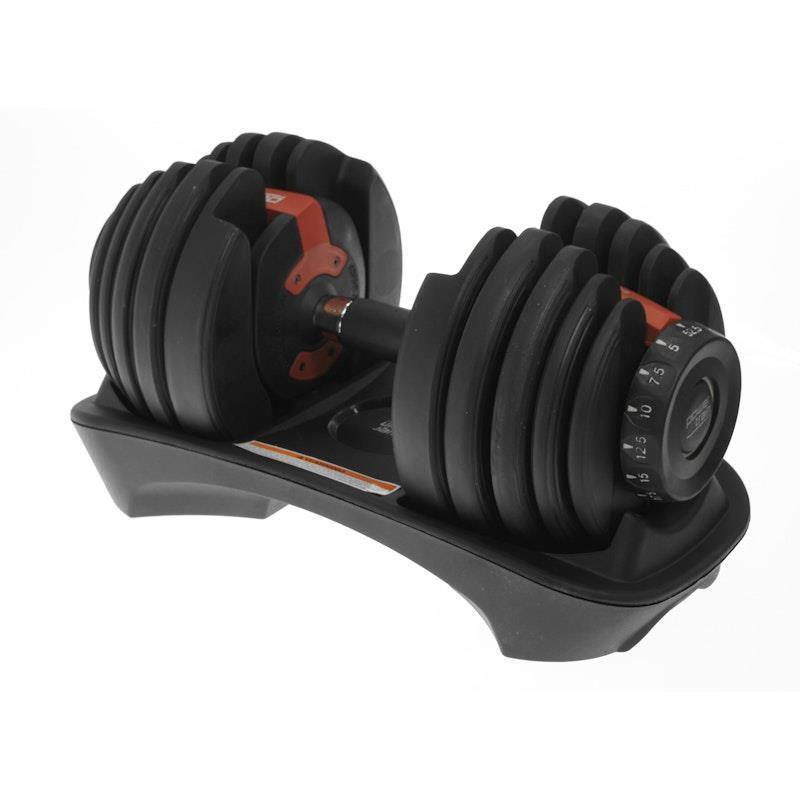 Powertrain 24kg Adjustable Dumbbell Home Gym Weights Red