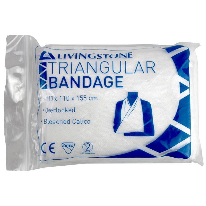 Livingstone Triangular Bandage Bleached Calico 110 x 110 x 155 cm 1 Piece