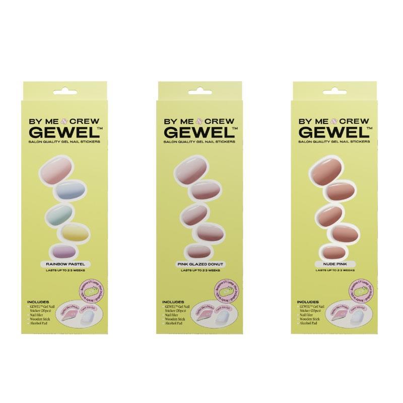 Gewel™ Top Seller Pack (Rainbow Pastel, Pink Glazed Donut & Nude Pink) Set