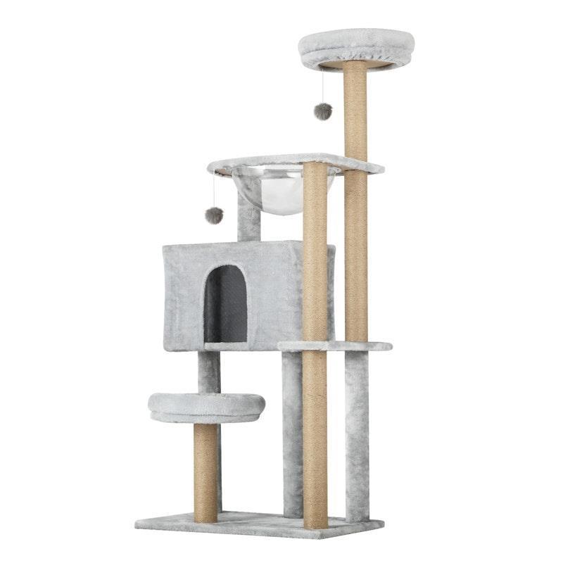Alopet Cat Tree Tower Scratching Post Scratcher Cats Condo House Bed Wood 140cm 1Unit