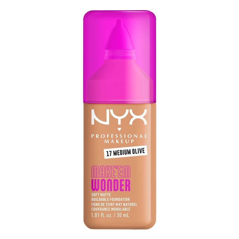 NYX Make EM Wonder Foundation Medium Olive