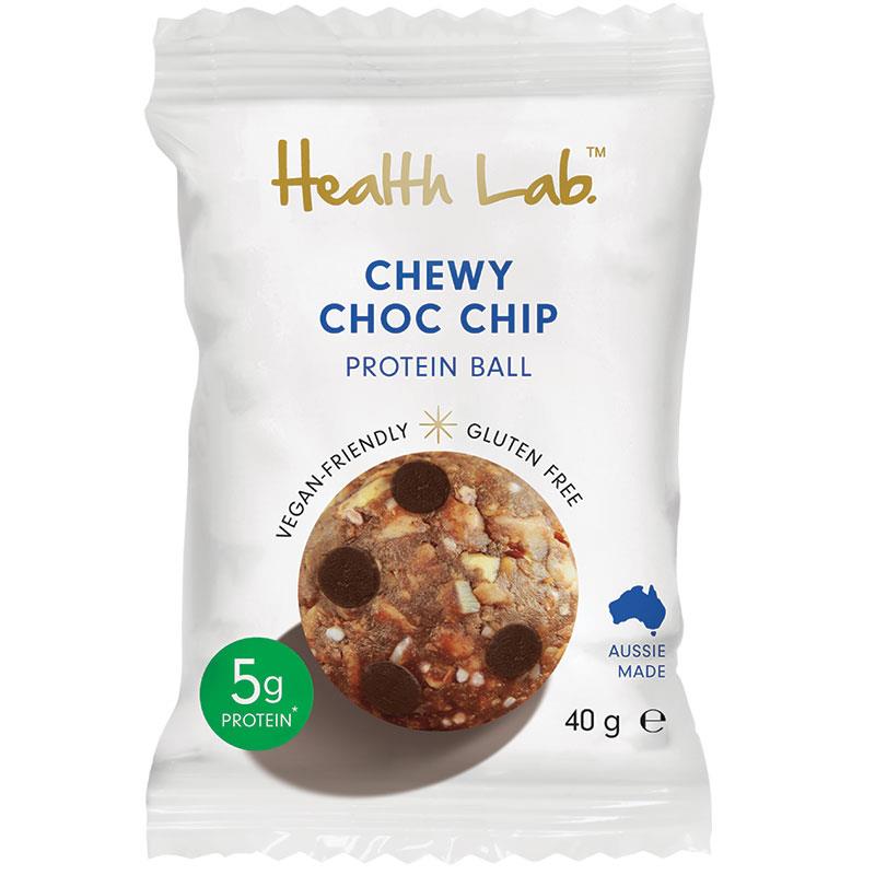 Health Lab Ball Chewy Choc Chip 40g