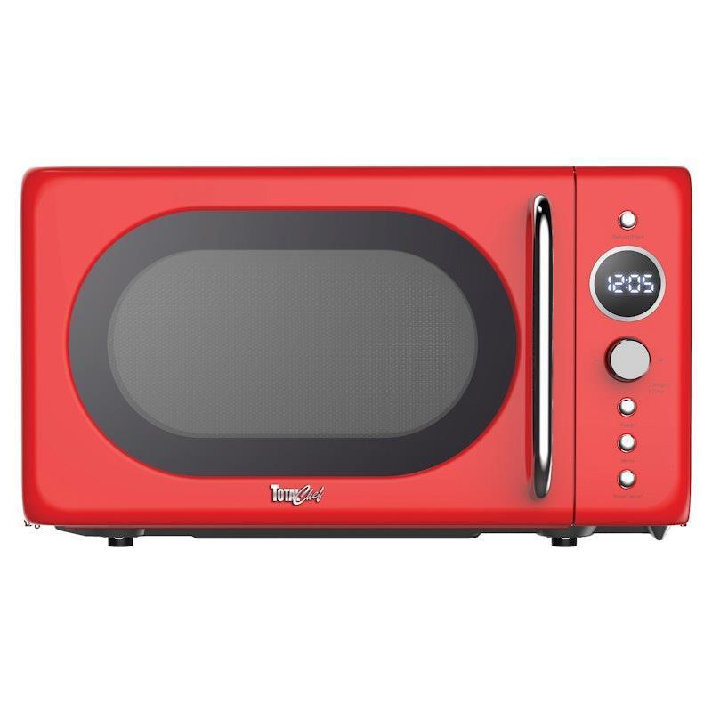 Total Chef Retro Microwave Oven Red