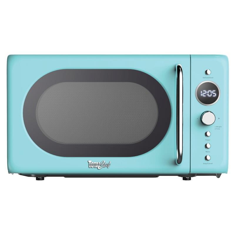 Total Chef Retro Microwave Oven Blue