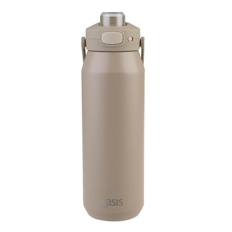 Oasis Capri Stainless Steel Ceramic Lined Insulated Drink Bottle - Latte 750ml