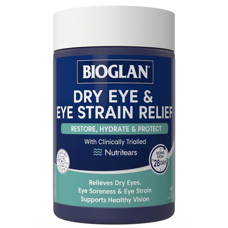 Bioglan Dry Eye & Eye Strain Relief 60 Capsules