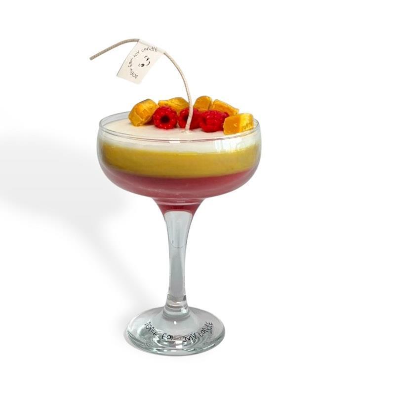Don't Eat My Candle Raspberry Mango Martini Candle - Double Pour (220g) Mango, Raspberry, Vanilla, Coco Mademoiselle