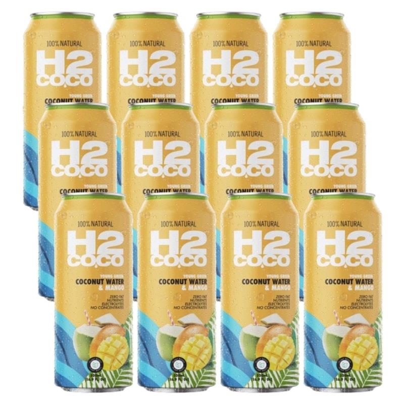 H2 COCO 500mL Coconut Water With Mango 12 Pack