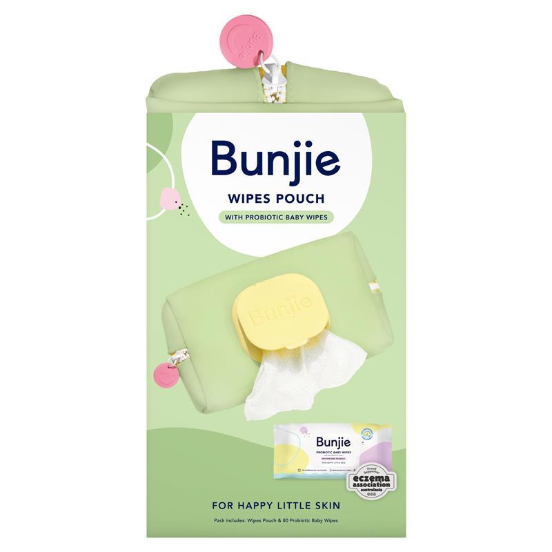 Bunjie Green Pouch Bonus 80 Pack Wipes