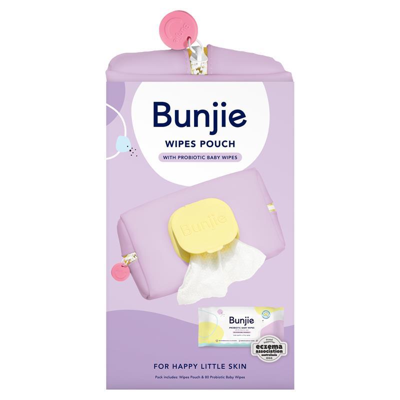 Bunjie Purple Pouch Bonus 80 Pack Wipes
