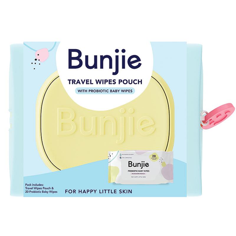 Bunjie Blue Travel Pouch Bonus 20 Pack Wipes