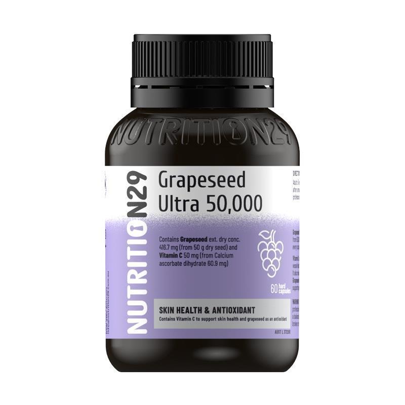 Nutrition29 By Brauer Grapeseed Ultra 50,000 60 Capsules