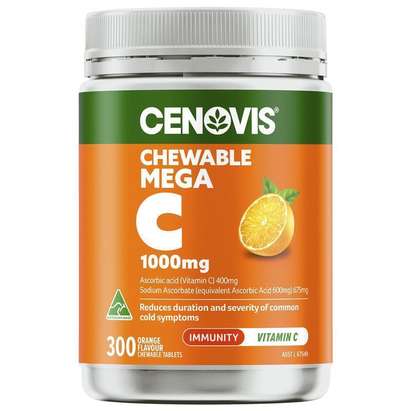Cenovis Chewable Mega C 1000mg 300 Tablets Exclusive