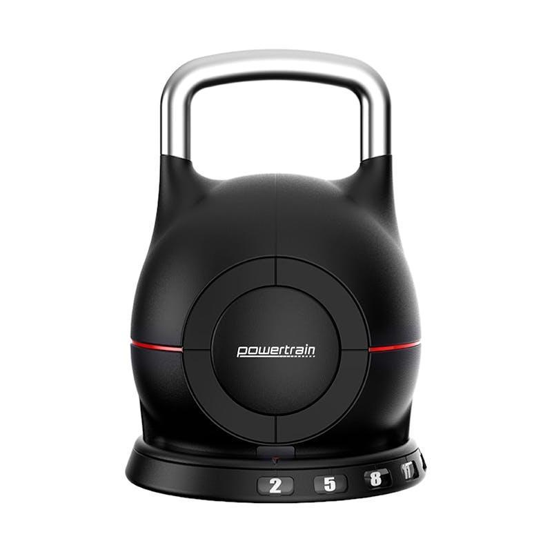 Powertrain 20kg Adjustable Kettlebell One Hand Adjustment Weight Set 2Kg To 20Kg