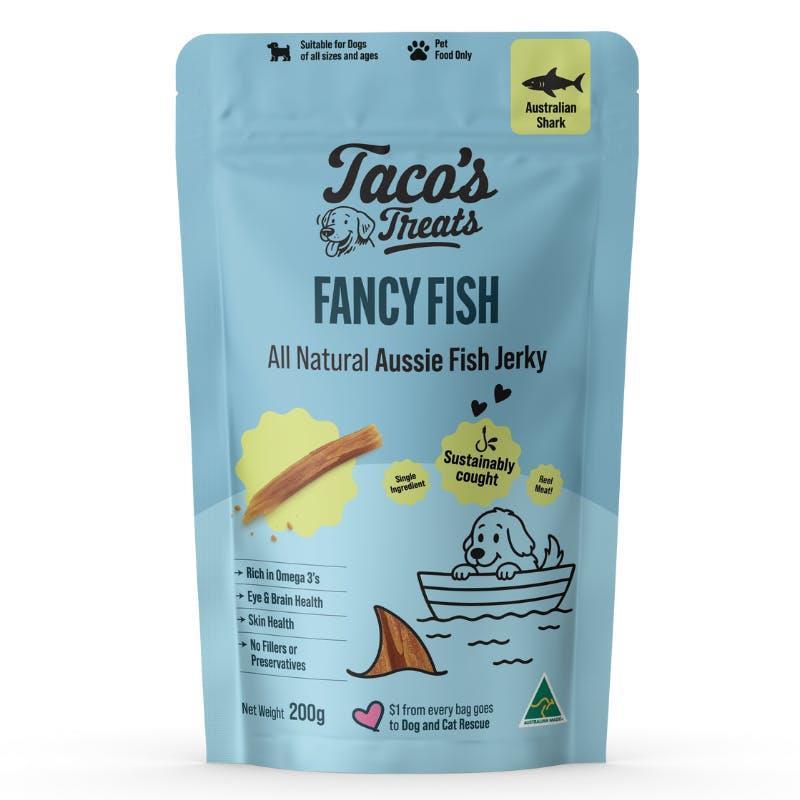 Natural Pet Supplements - Taco's Treats - Aussie Fancy Fish - All Natural Fish Jerky 200g