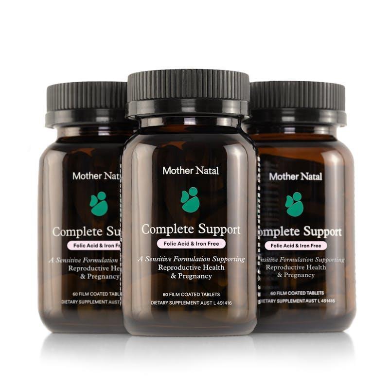 Mother Natal Complete Support Folic Acid & Iron Free 60 Film Coated Tablets 3 Pack