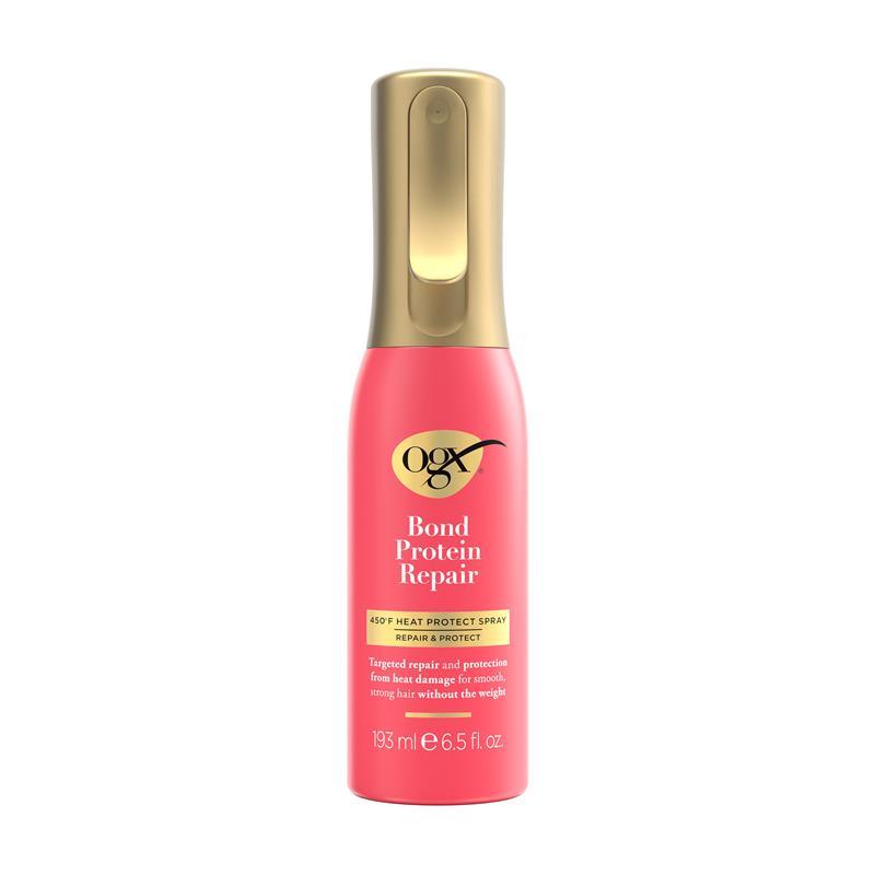 OGX Bond Protein Repair Heat Protect Spray & Leave-in Conditioning Mist 193ml