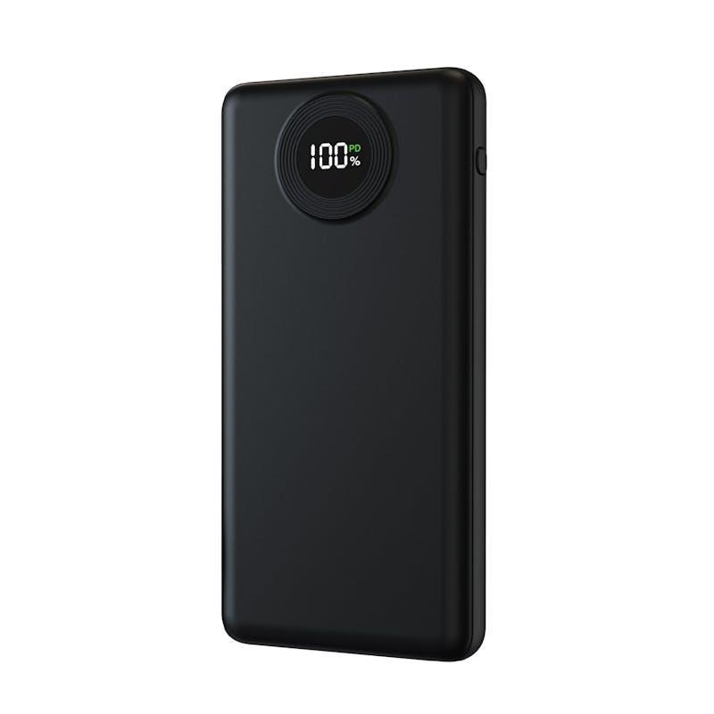 Laser 10000mAh Powerbank with LED Display Black