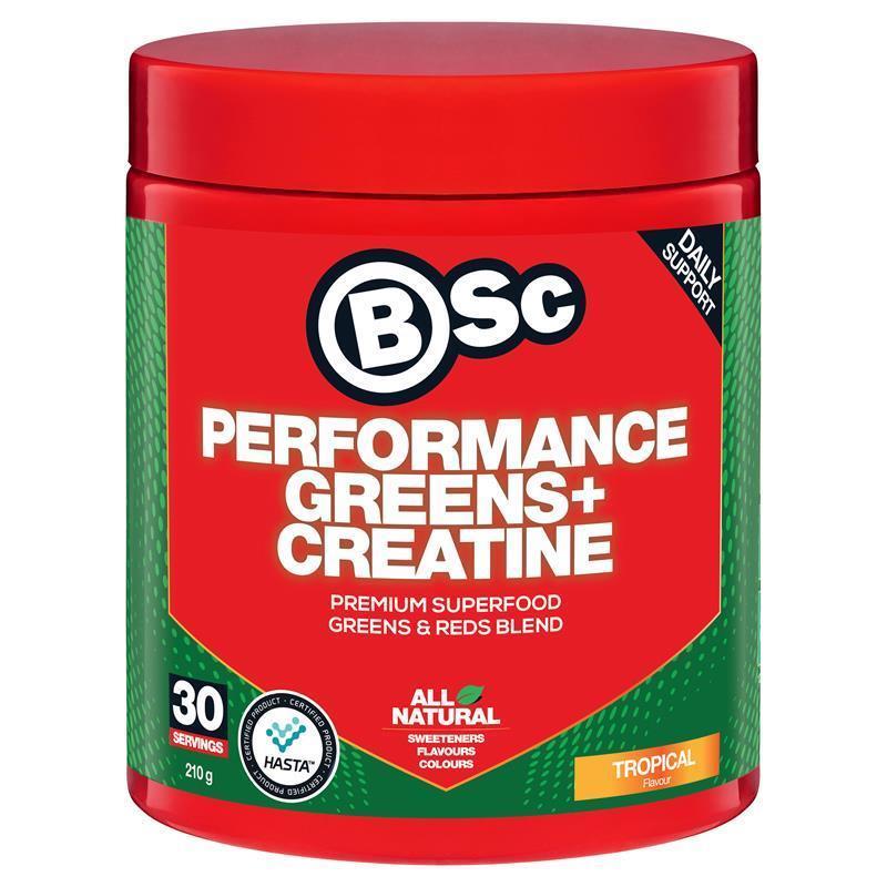 BSc Performance Greens + Creatine Tropical 210g
