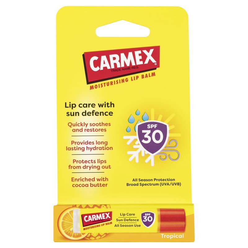 Carmex Lip Balm Tropical Click Stick SPF 30 4.25g