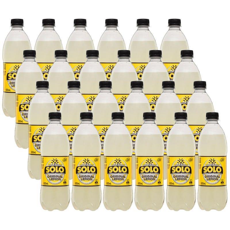Schweppes 600ml Solo Original Lemon 24 Pack