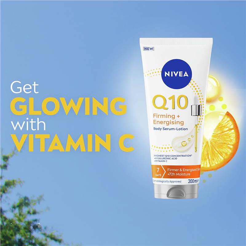 skin firming lotion q10 and l-carnitine serum NIVEA + Energising Body with Hyaluronic Acid & Vitamin C 200ml Größe:1 Kilogramm (2.2 lbs) custom-badge-1 This rich formula Who else gets it