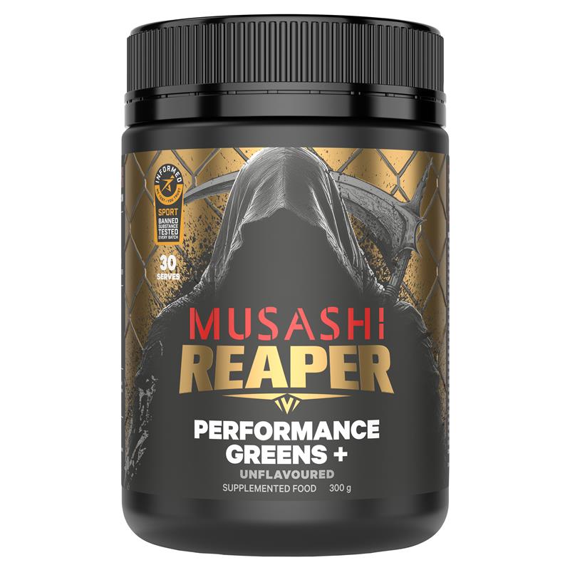 Musashi Reaper Performance Greens+ Unflavoured 300g
