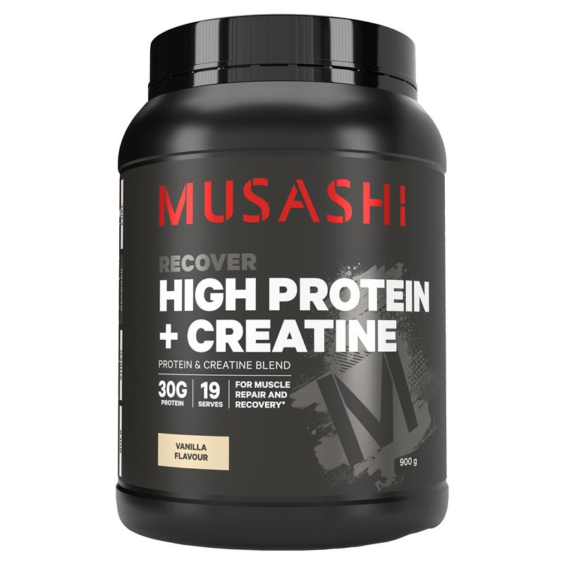 Musashi High Protein + Creatine Chocolate 900g