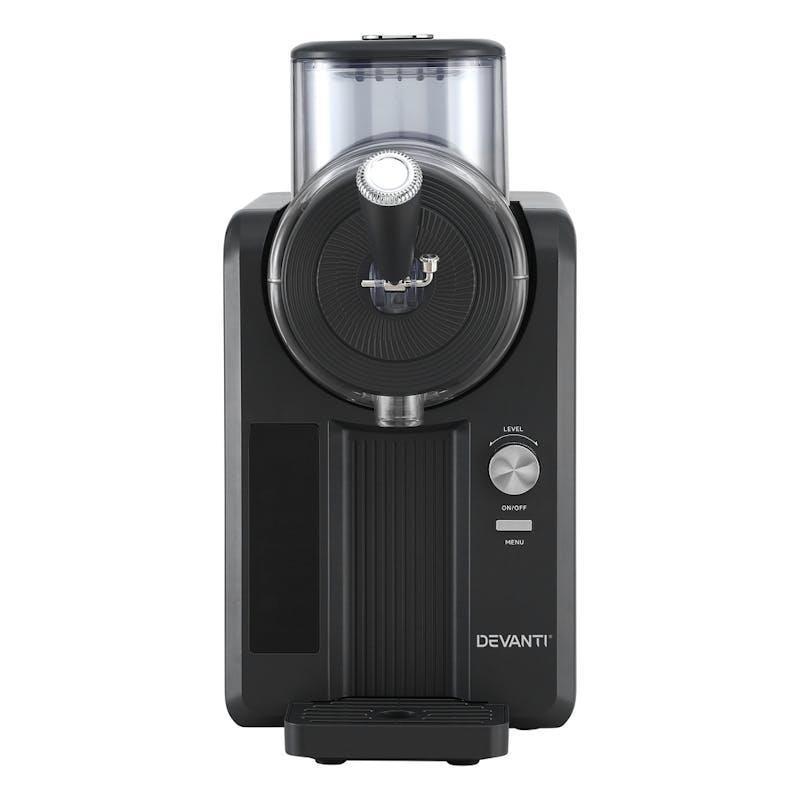 Devanti 6in1 Slushie Machine Ice Cream Maker 2L Black Black