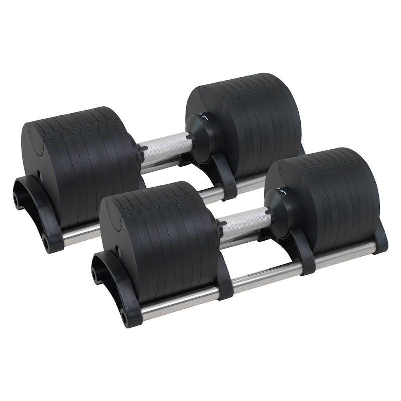 Powertrain Eon Dial-Up Adjustable Dumbbell Home Gym Weights 72Kg