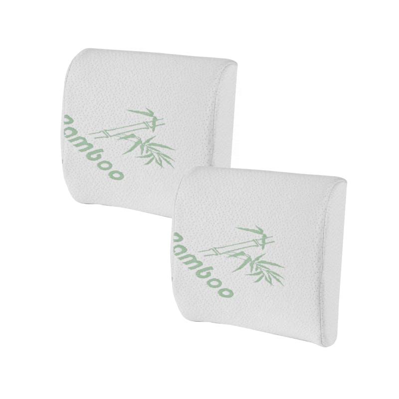 Living Today 2 Pcs Bamboo Memory Foam Lumbar Support Cushion 1 Pack