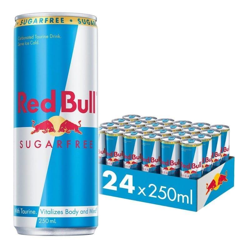 Red Bull 250ml Energy Drink Sugar Free Can 24 Pack