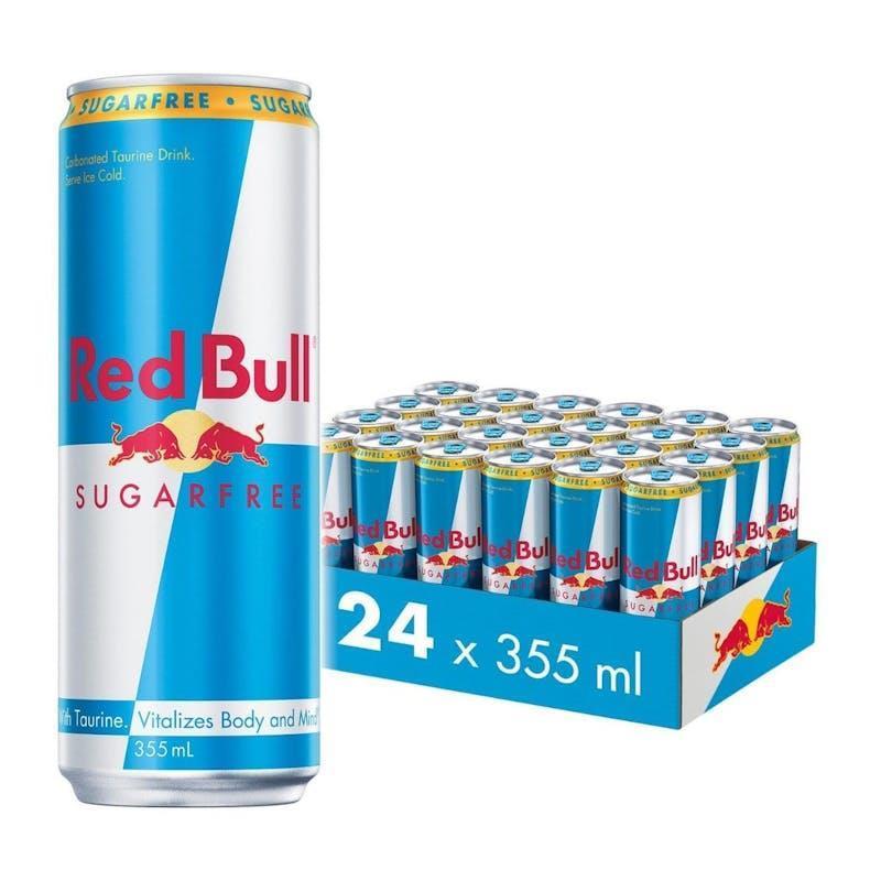 Red Bull 355ml Energy Drink Sugar Free Can 24 Pack