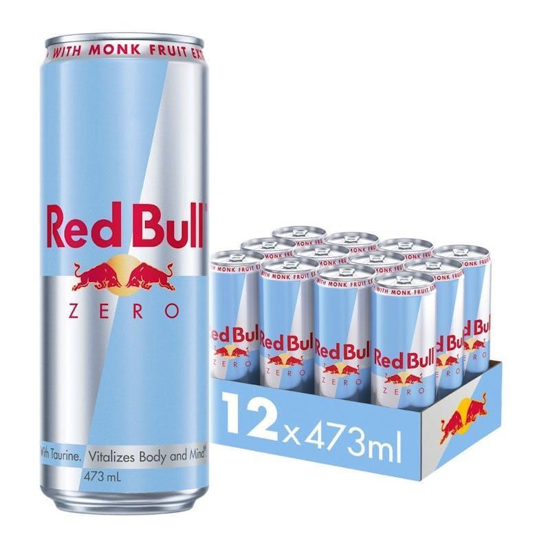 Red Bull 473ml Zero Energy Drink Can 12 Pack